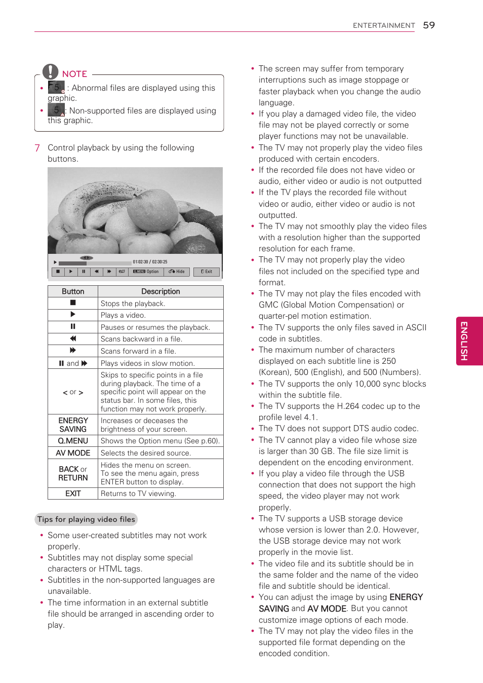 LG 47LW5300 User Manual | Page 59 / 132