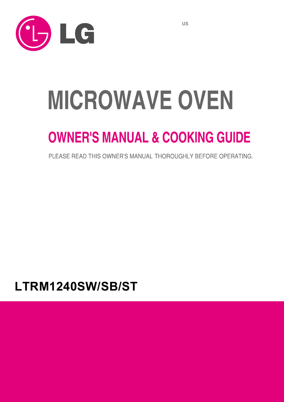 LG LTRM1240SW User Manual | 28 pages