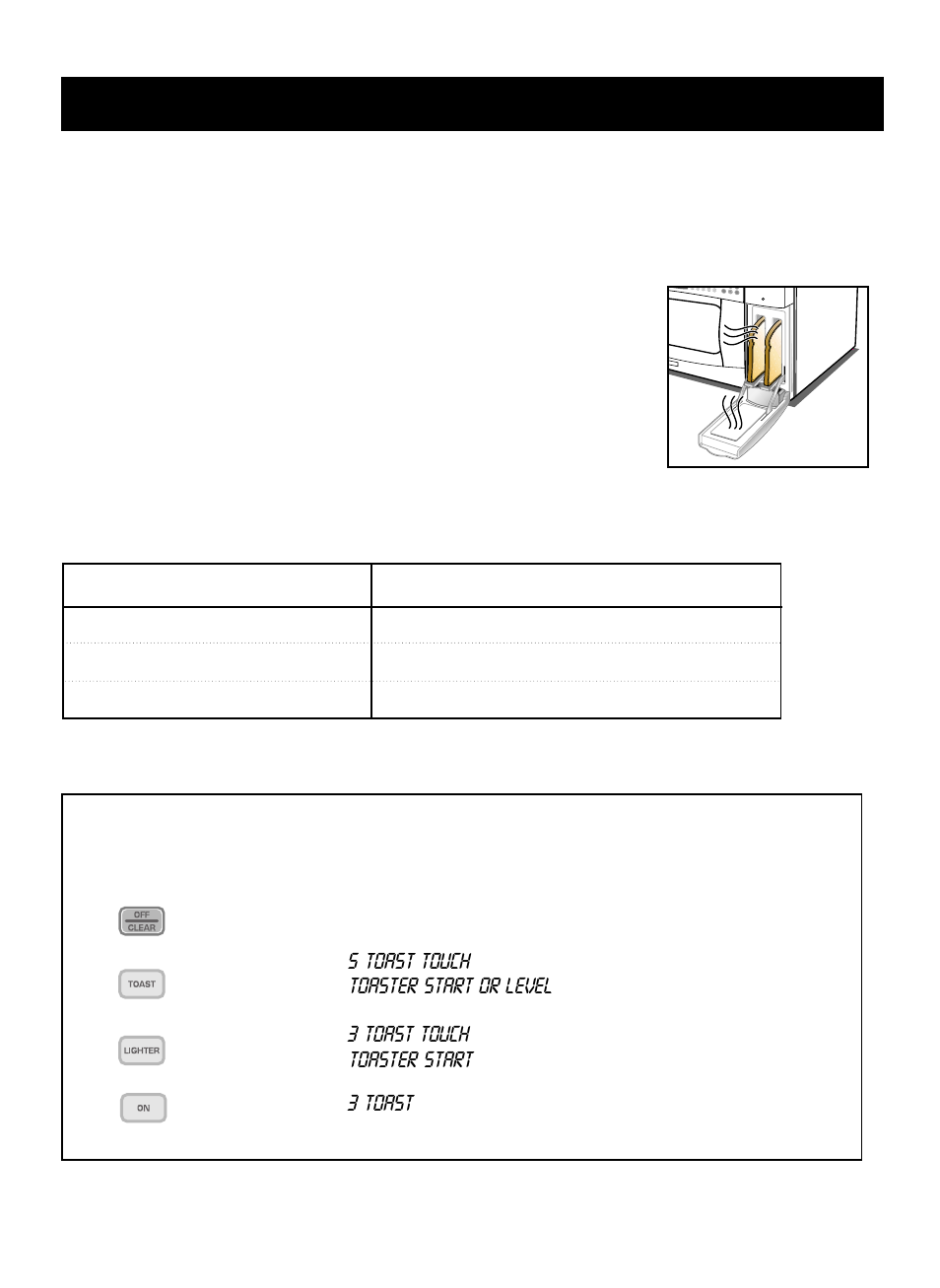 Using your toaster, English, Operating instructions | Toast, Toast/bagel darkness settings, Touch: display shows: indicator light | LG LTRM1240SW User Manual | Page 22 / 28