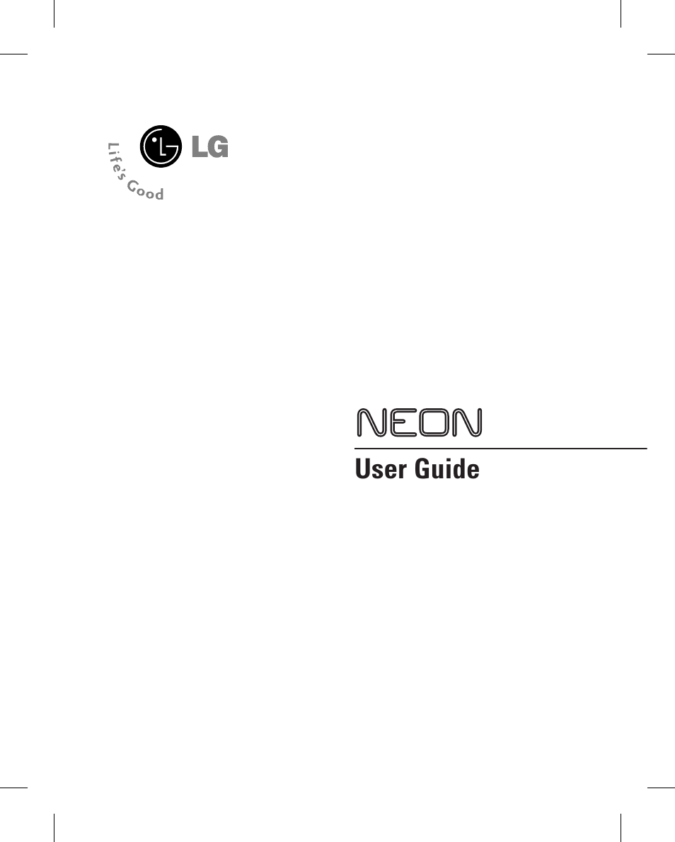 LG GT365GO User Manual | Page 5 / 202