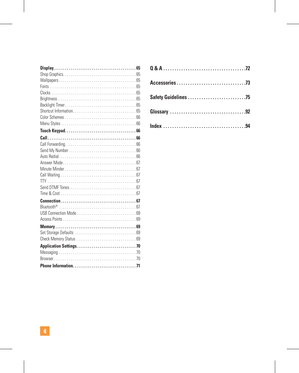 LG GT365GO User Manual | Page 8 / 202