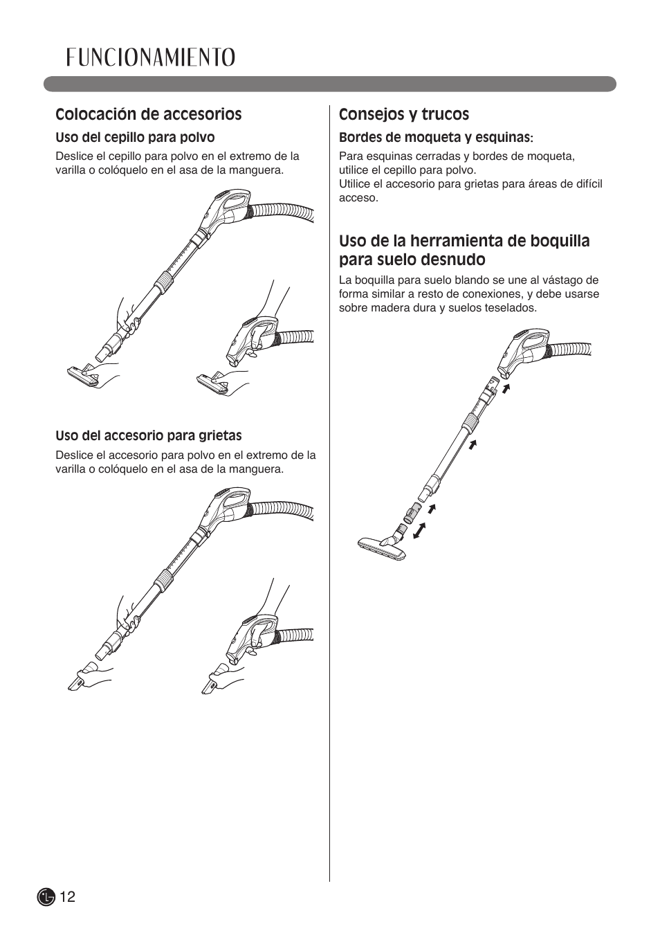Funcionamiento | LG LCV900B User Manual | Page 34 / 67