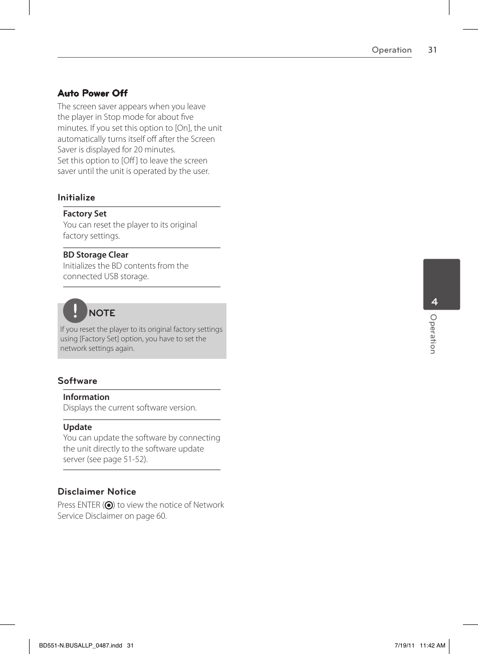 LG BD611 User Manual | Page 31 / 64