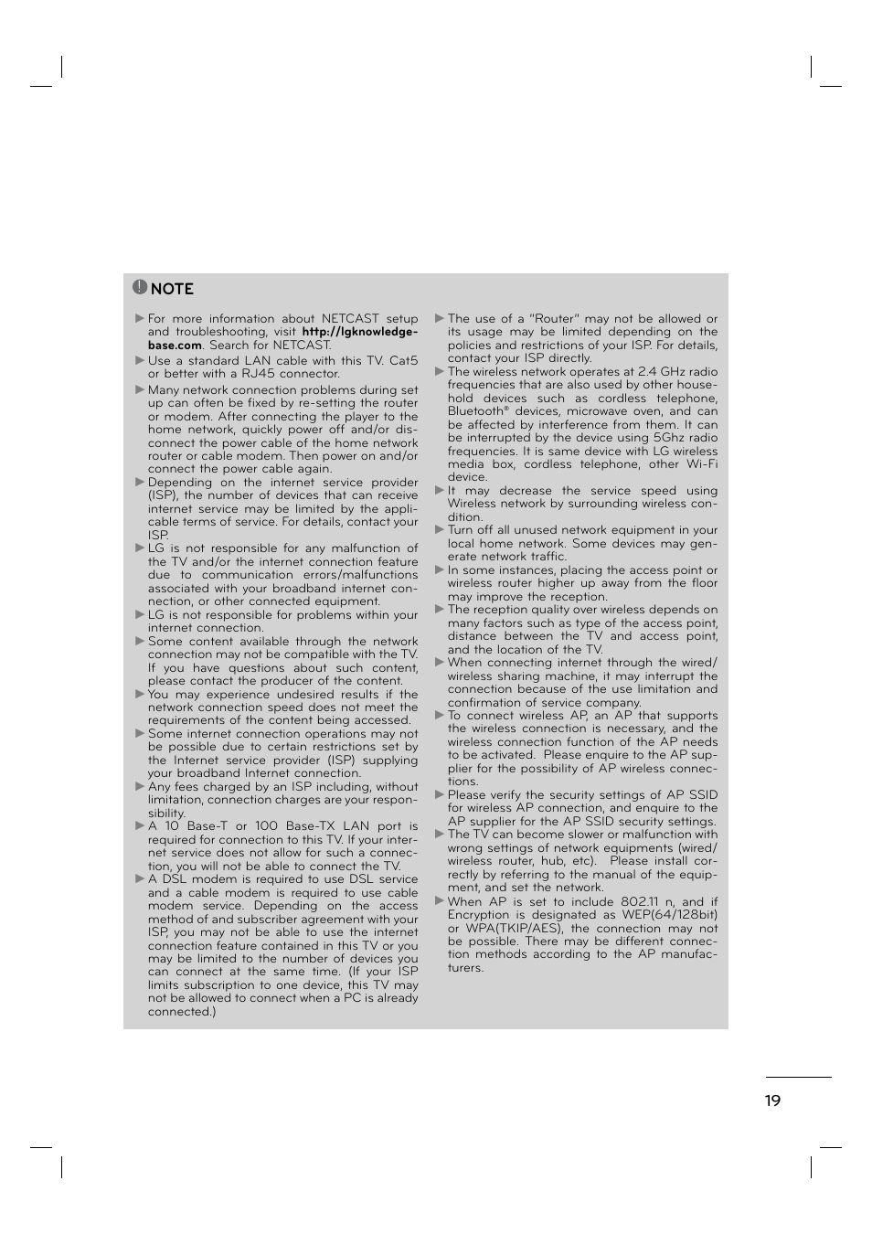 LG 55LE5400 User Manual | Page 19 / 39