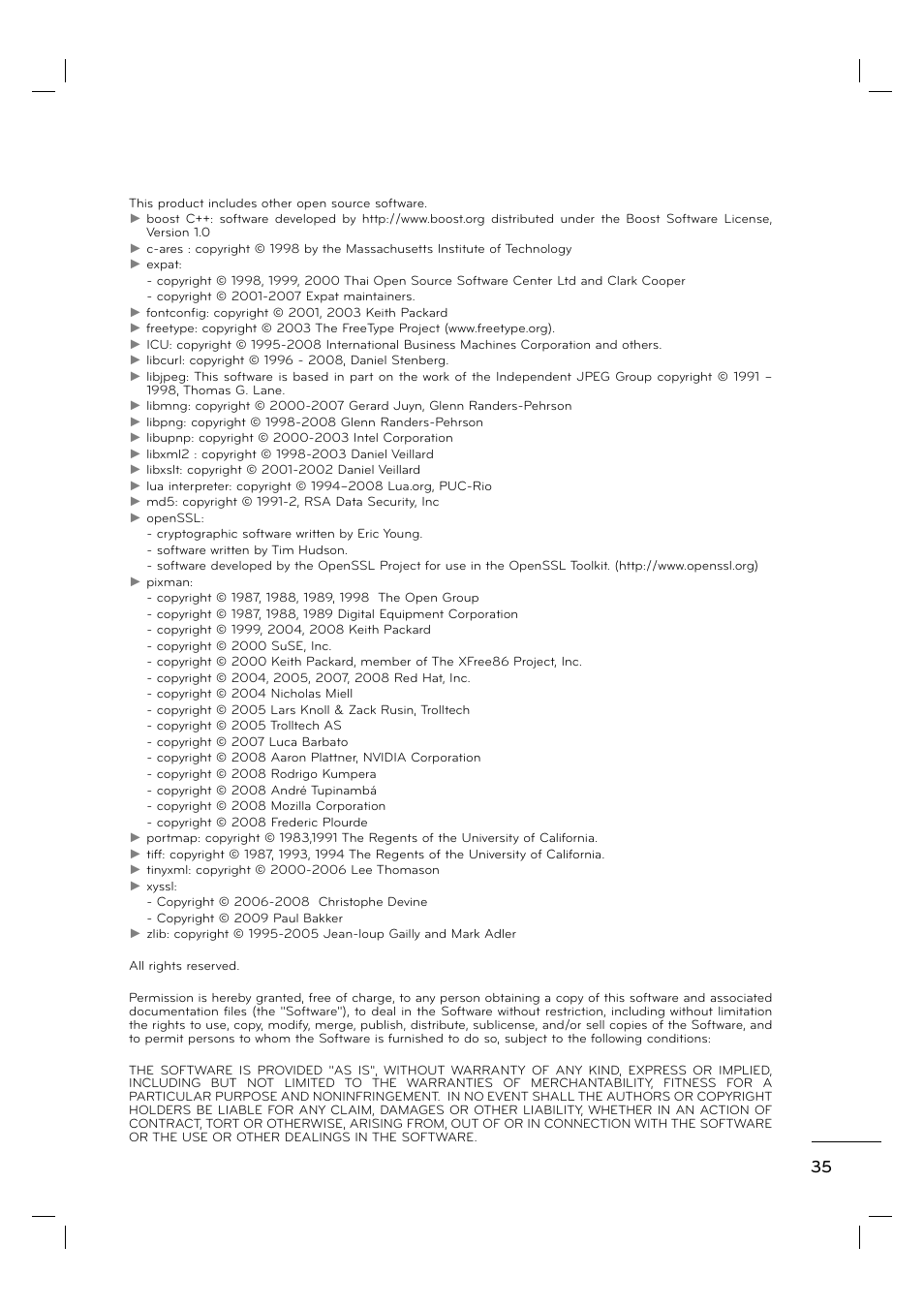 LG 55LE5400 User Manual | Page 35 / 39