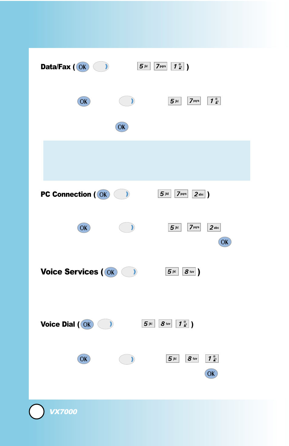 Using phone menus | LG LGVX7000 User Manual | Page 69 / 124