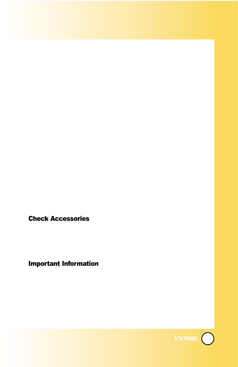 Welcome elcome | LG LGVX7000 User Manual | Page 8 / 124
