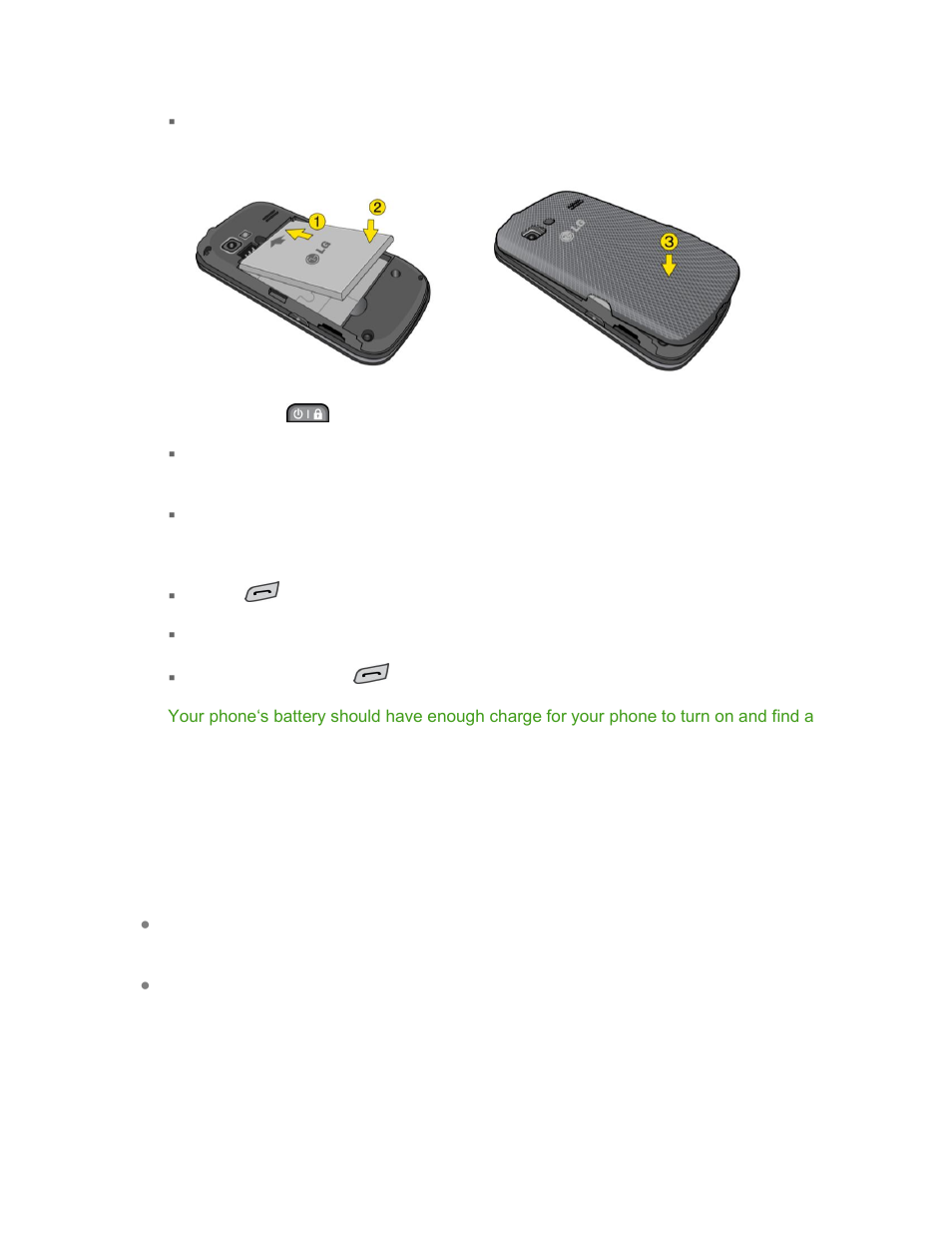 Activate your phone | LG LGLN272S User Manual | Page 10 / 112