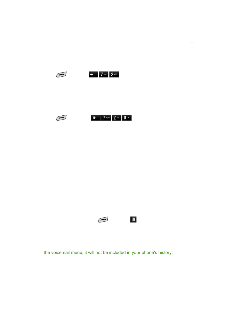 Call forwarding, History, Recent history options | LG LGLN272S User Manual | Page 40 / 112