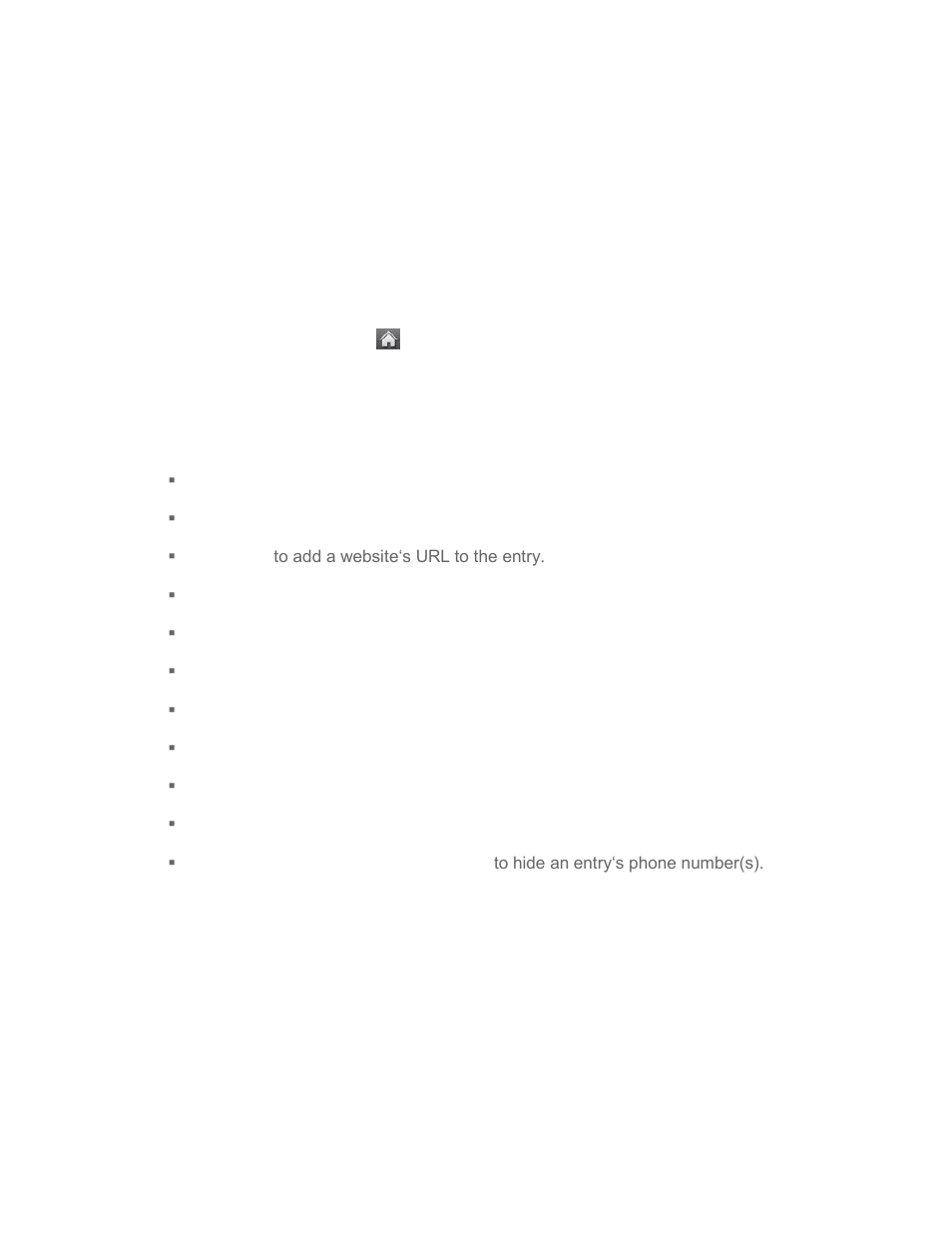 Contacts entry options, Edit a contacts entry | LG LGLN272S User Manual | Page 44 / 112