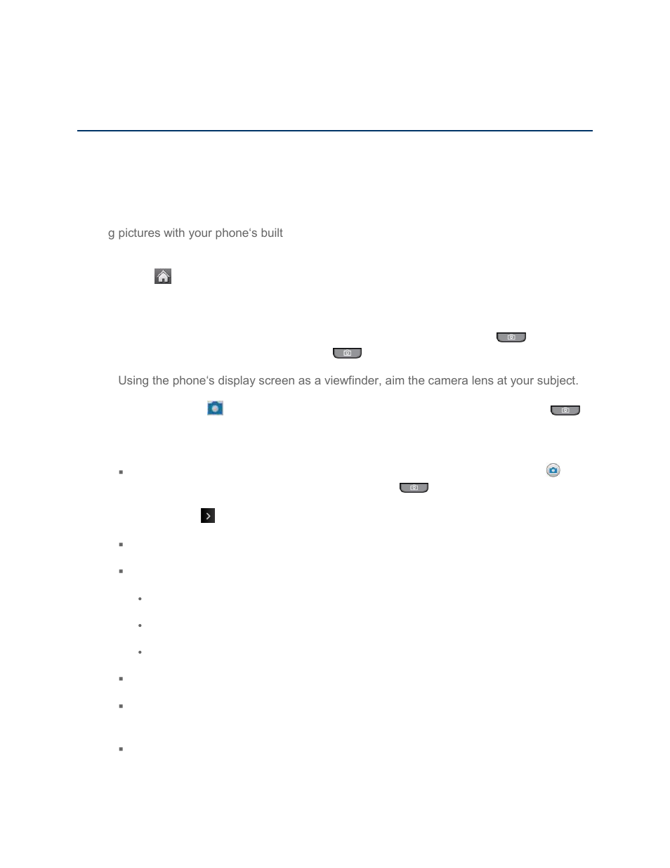 Camera and video, Take pictures | LG LGLN272S User Manual | Page 66 / 112
