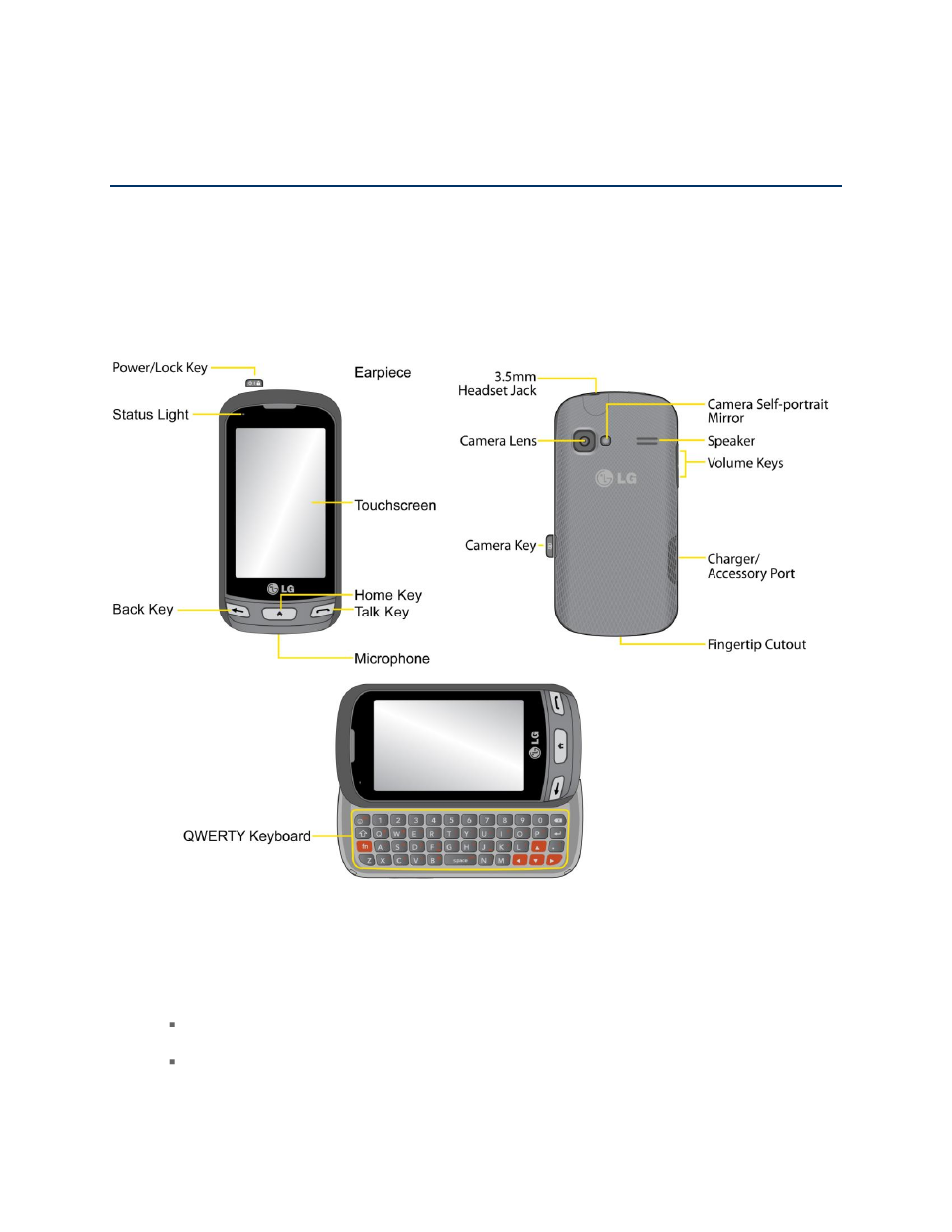 Get started, Your phone at a glance, Set up your phone | LG LGLN272S User Manual | Page 9 / 112