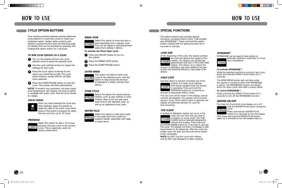 H o w to u s e | LG wm2455hw User Manual | Page 13 / 41