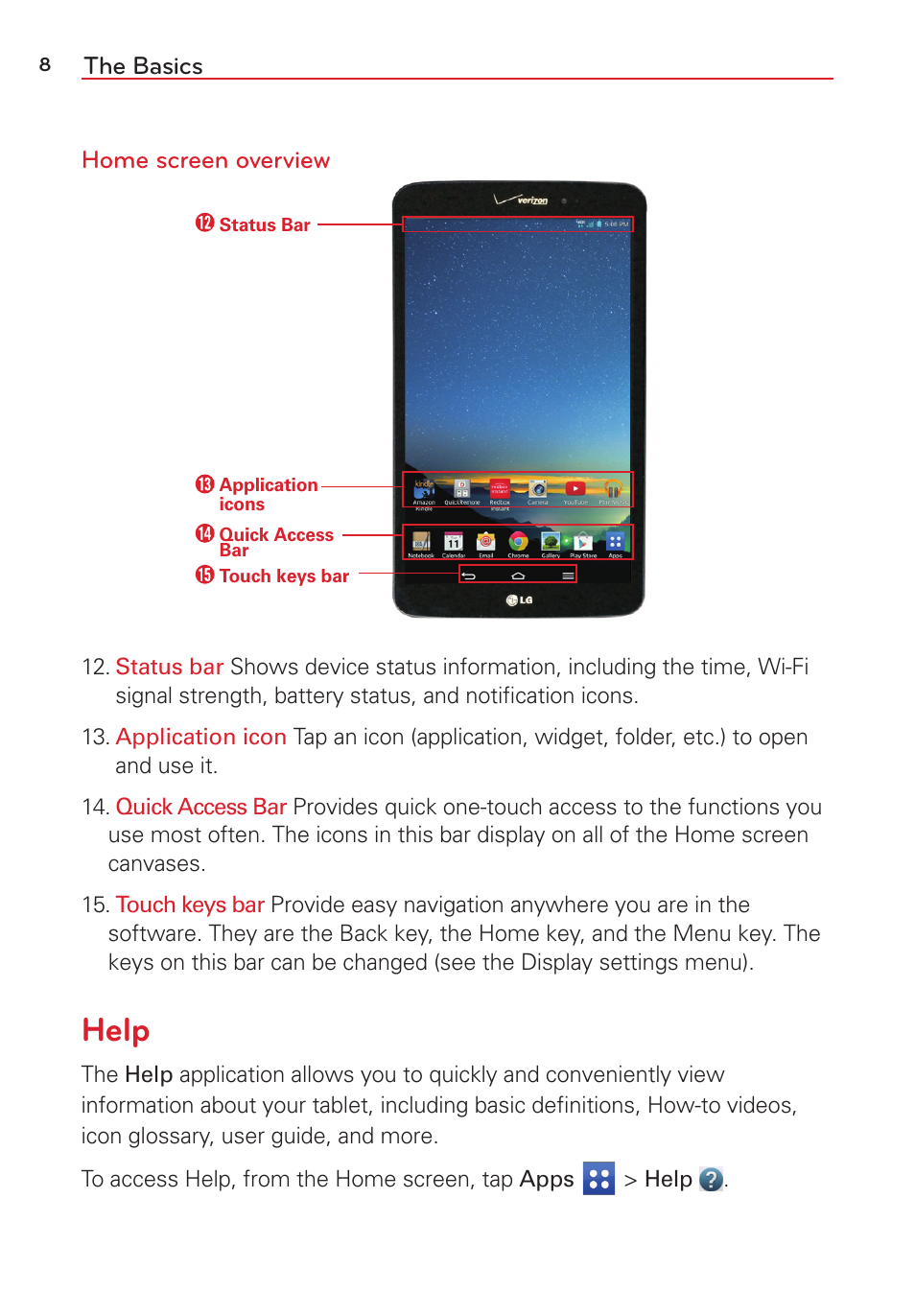 Help | LG LGVK810 User Manual | Page 10 / 142