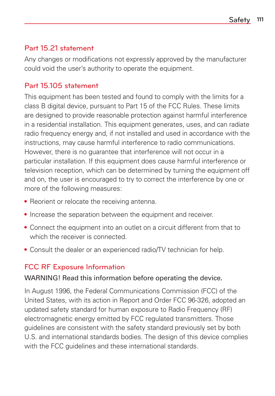 LG LGVK810 User Manual | Page 113 / 142