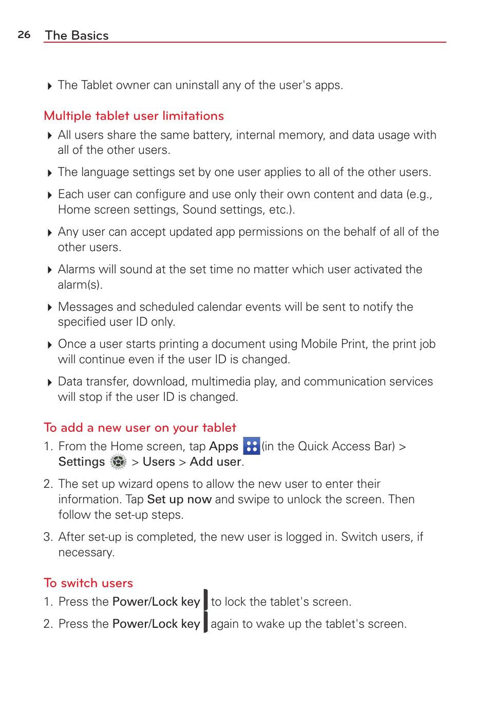 LG LGVK810 User Manual | Page 28 / 142