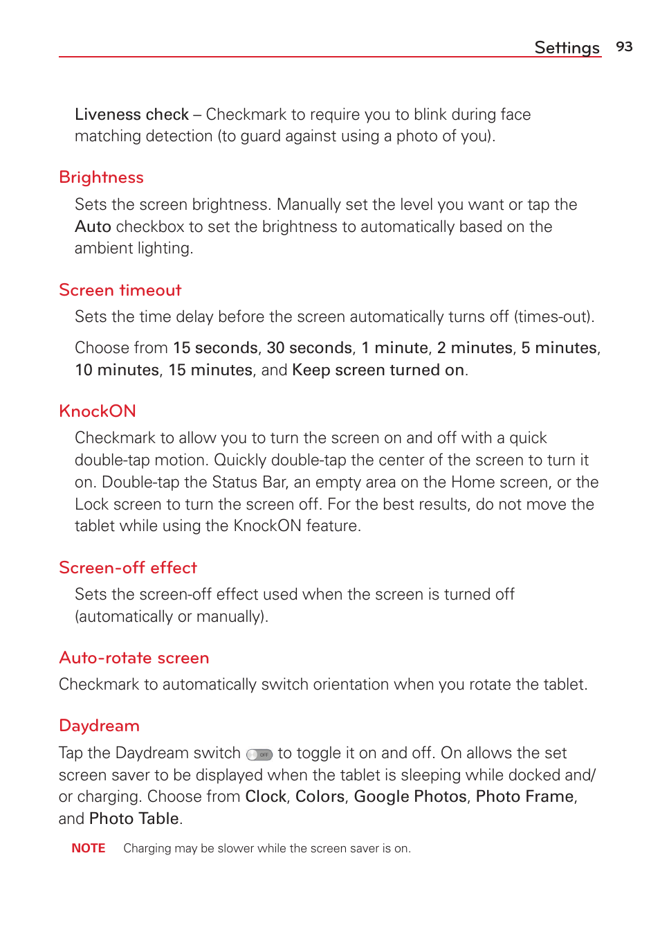 LG LGVK810 User Manual | Page 95 / 142