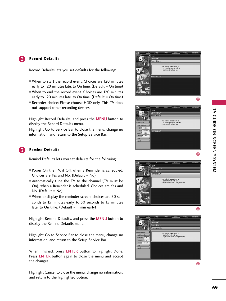 Tv guide on screen, Sy s tem | LG 60PB4D User Manual | Page 70 / 152