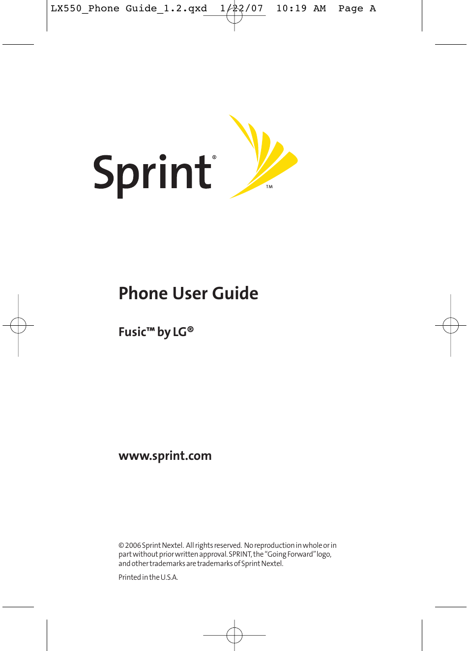 LG LX550 User Manual | 194 pages