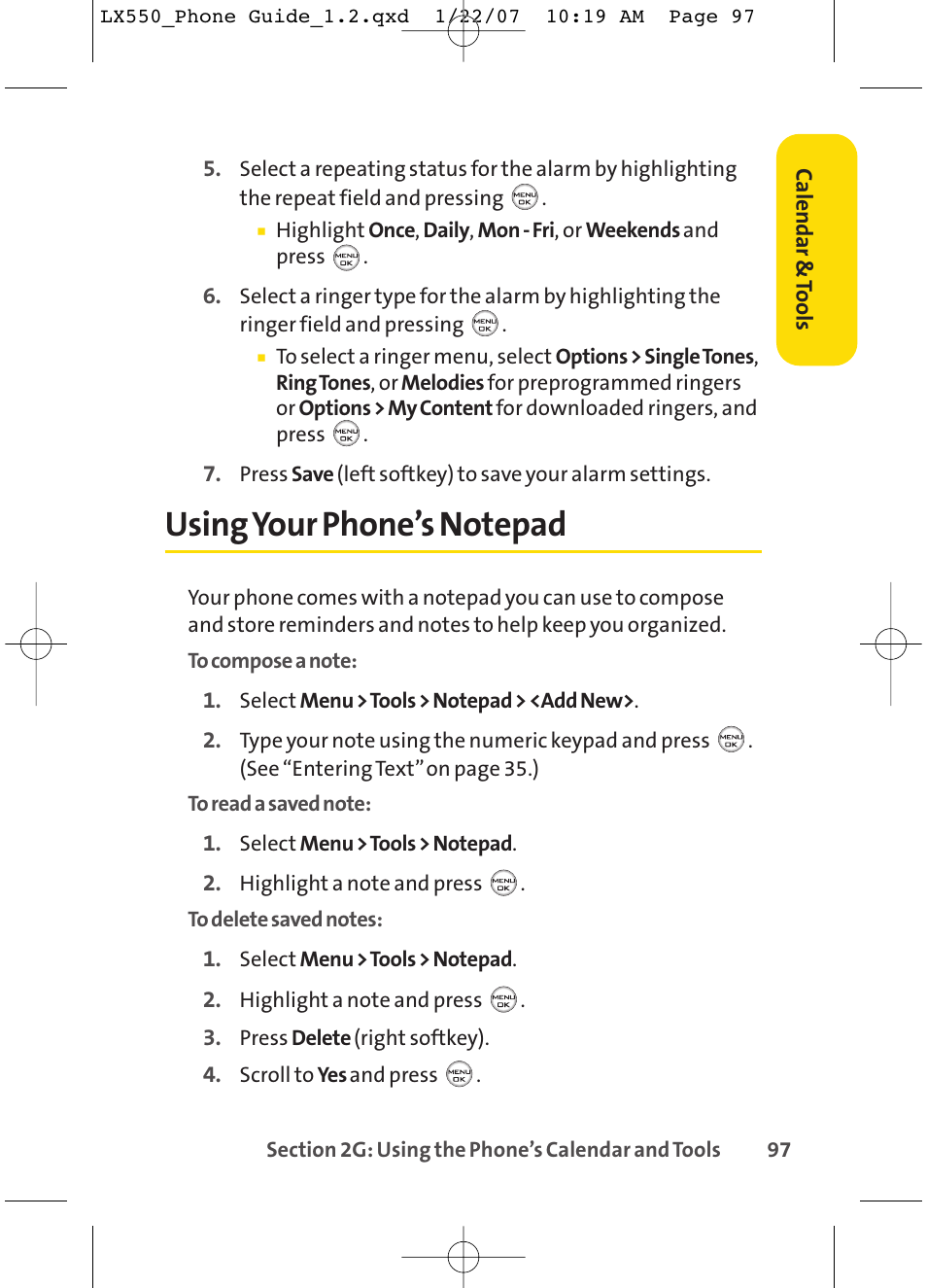 LG LX550 User Manual | Page 111 / 194