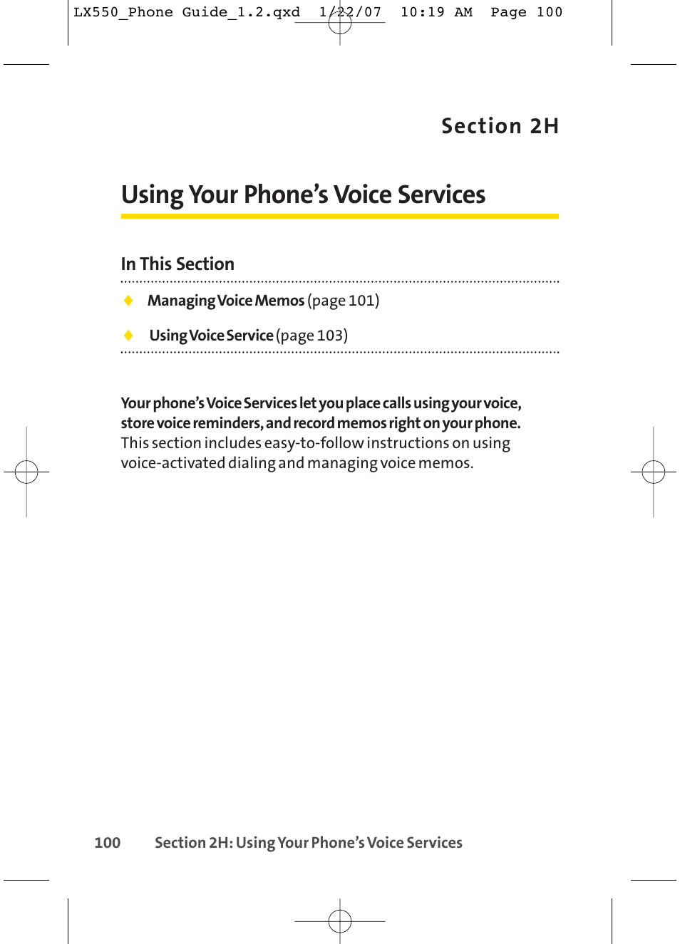 Using your phone’s voice services | LG LX550 User Manual | Page 114 / 194