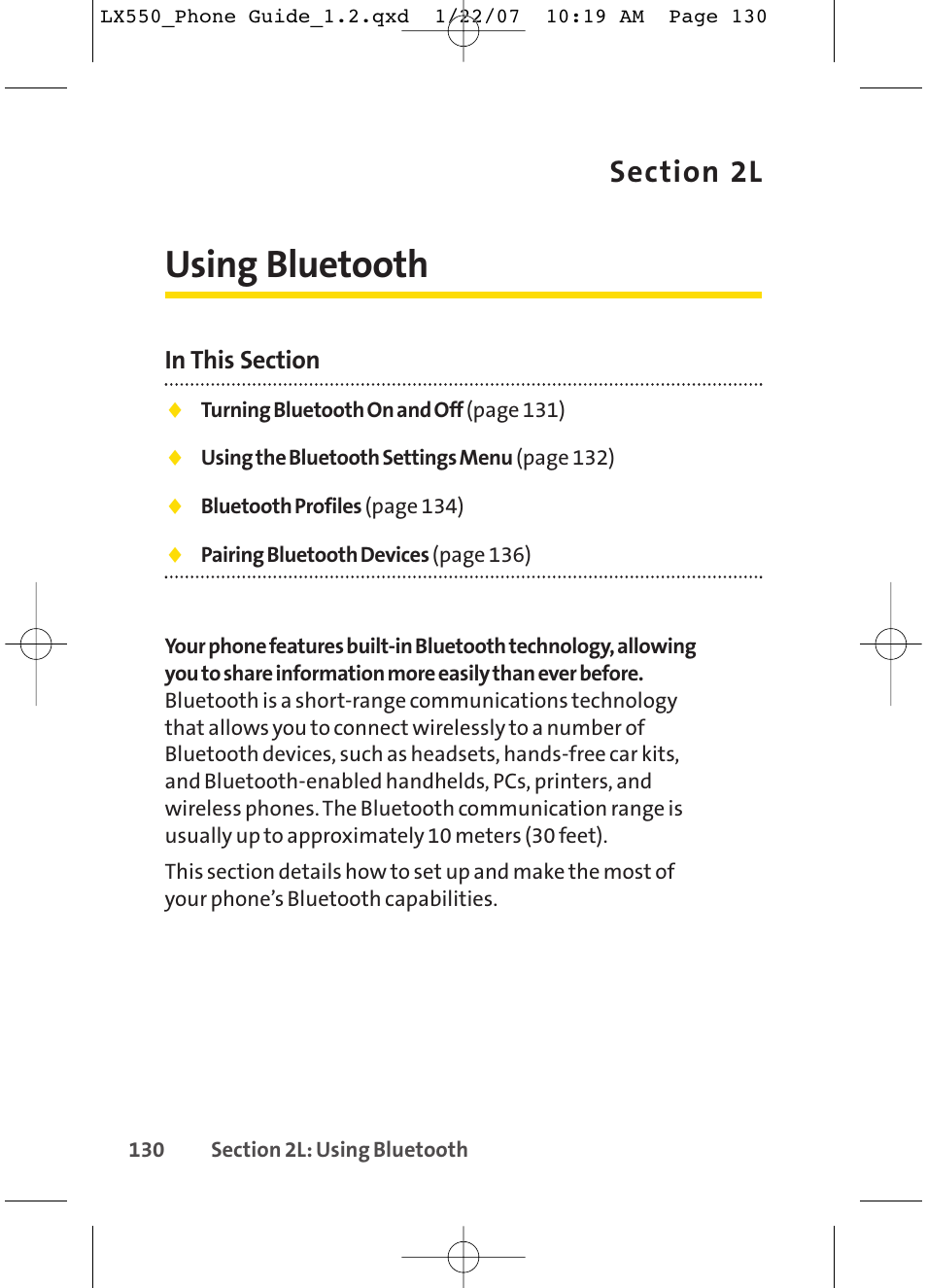 Using bluetooth | LG LX550 User Manual | Page 144 / 194
