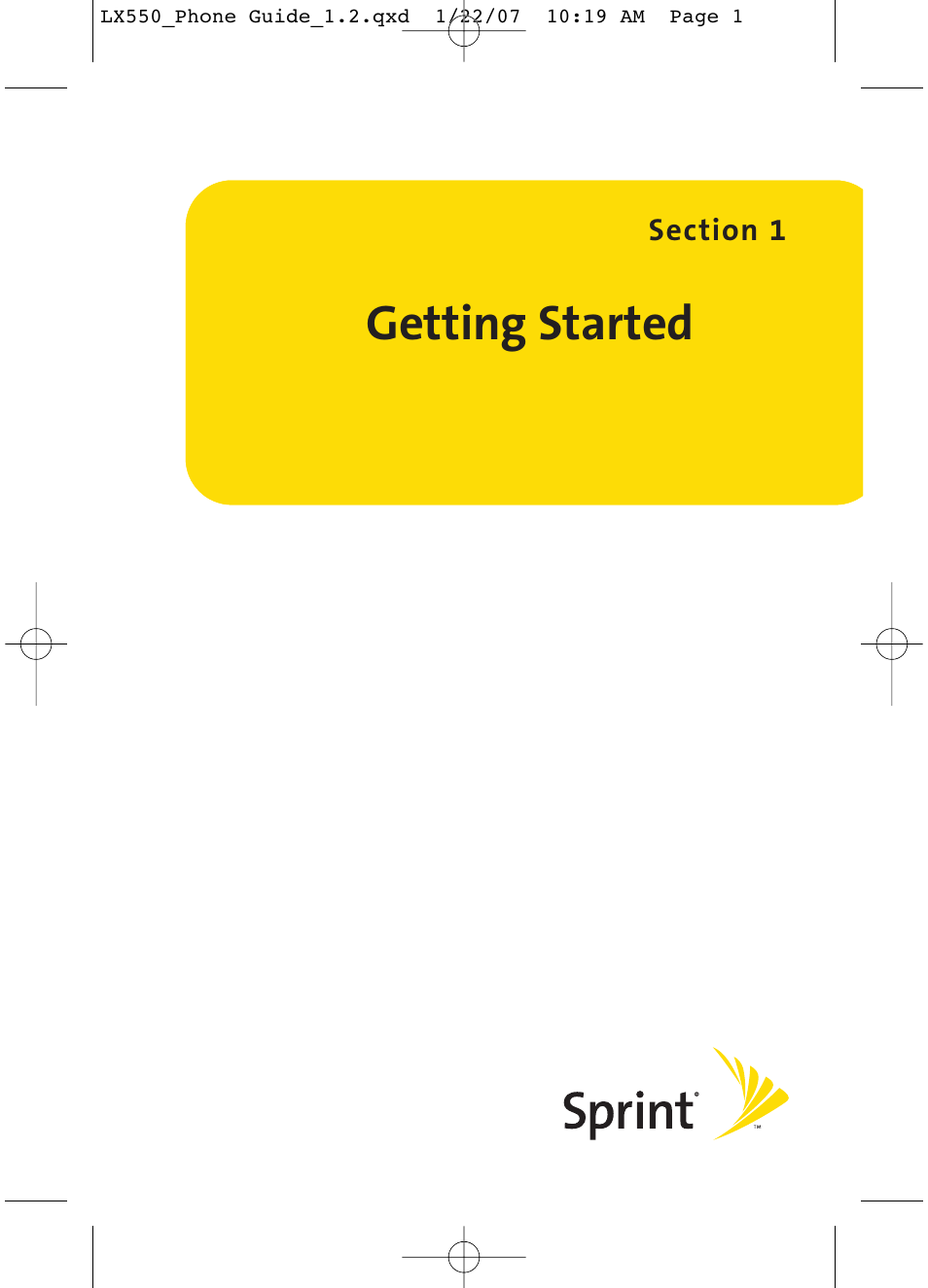 Getting started | LG LX550 User Manual | Page 15 / 194