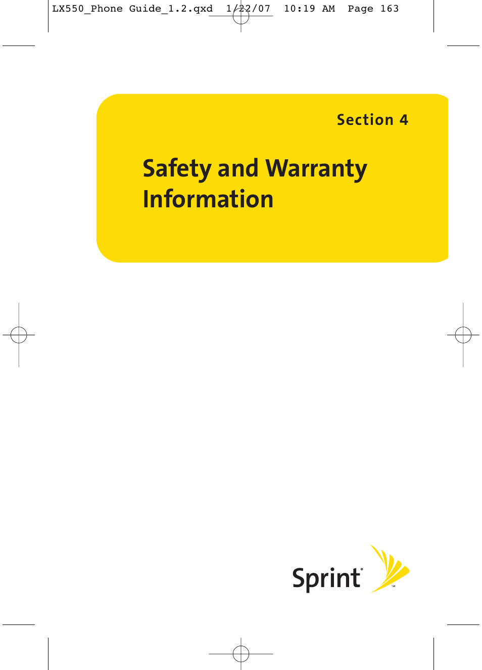 Safety and warranty information | LG LX550 User Manual | Page 177 / 194