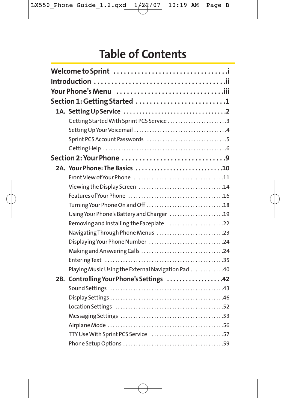 LG LX550 User Manual | Page 2 / 194