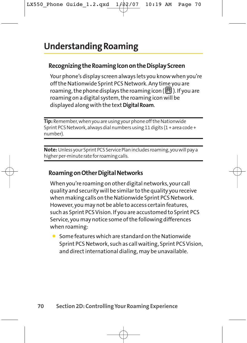 Understanding roaming | LG LX550 User Manual | Page 84 / 194