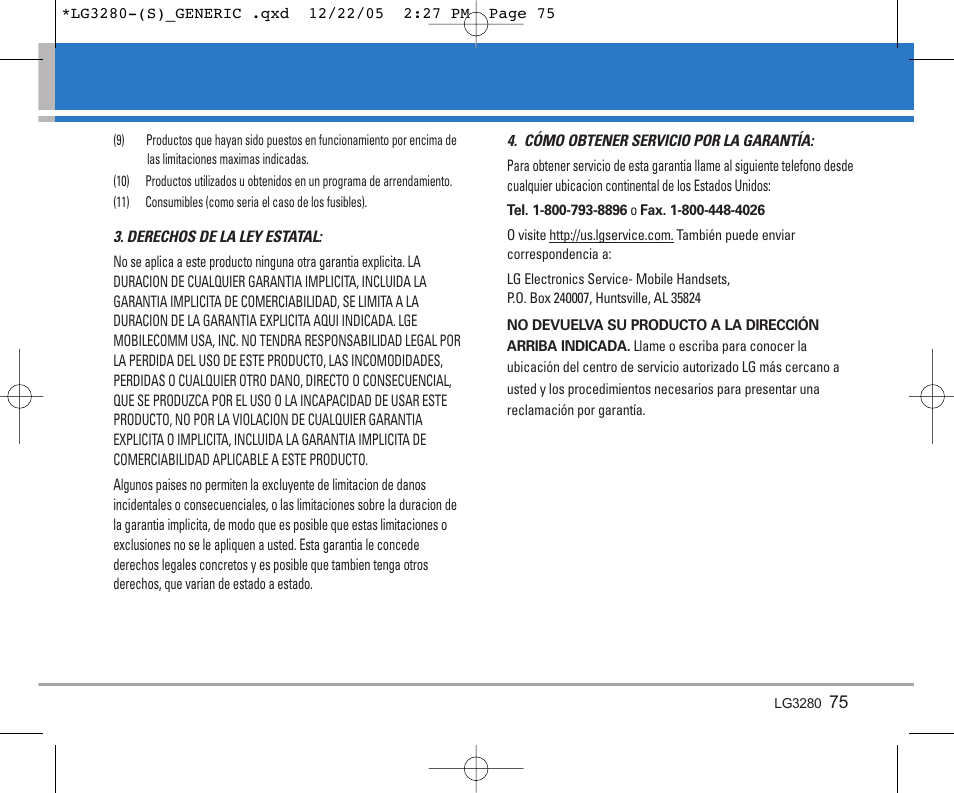 LG VX3300 User Manual | Page 154 / 156