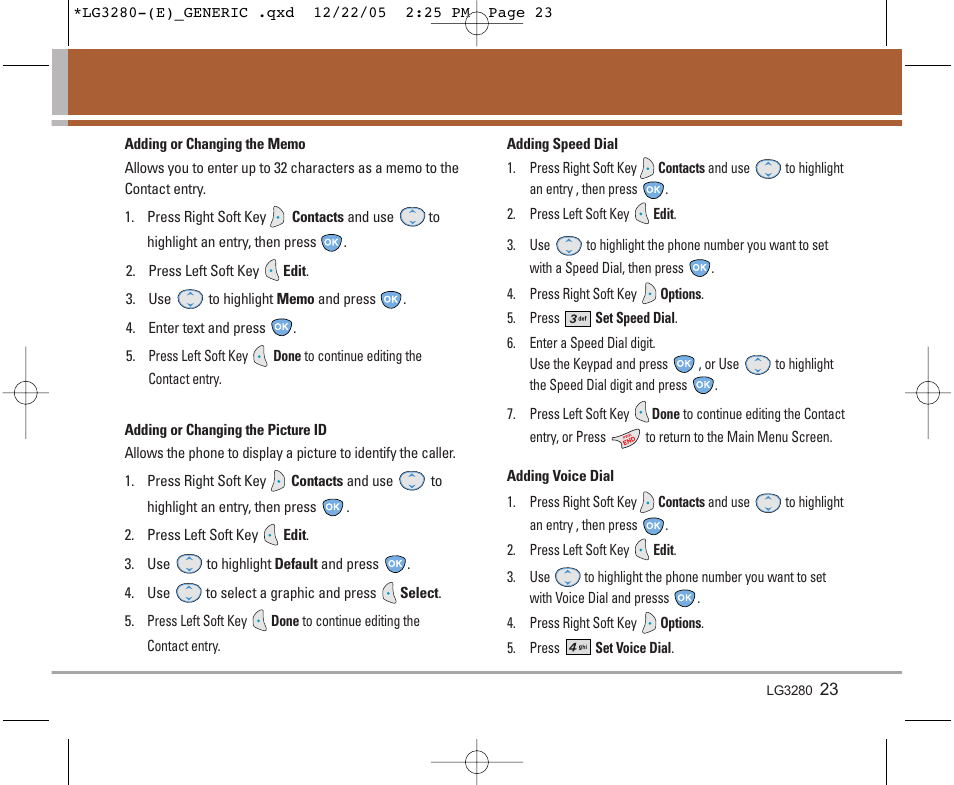 LG VX3300 User Manual | Page 25 / 156