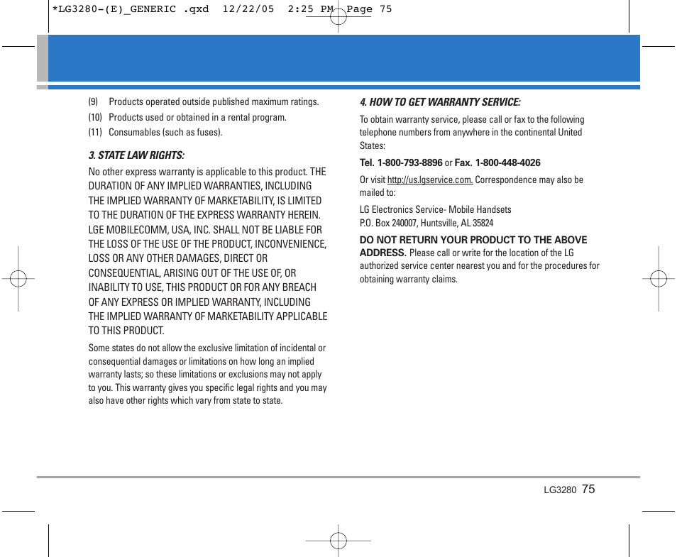 LG VX3300 User Manual | Page 77 / 156