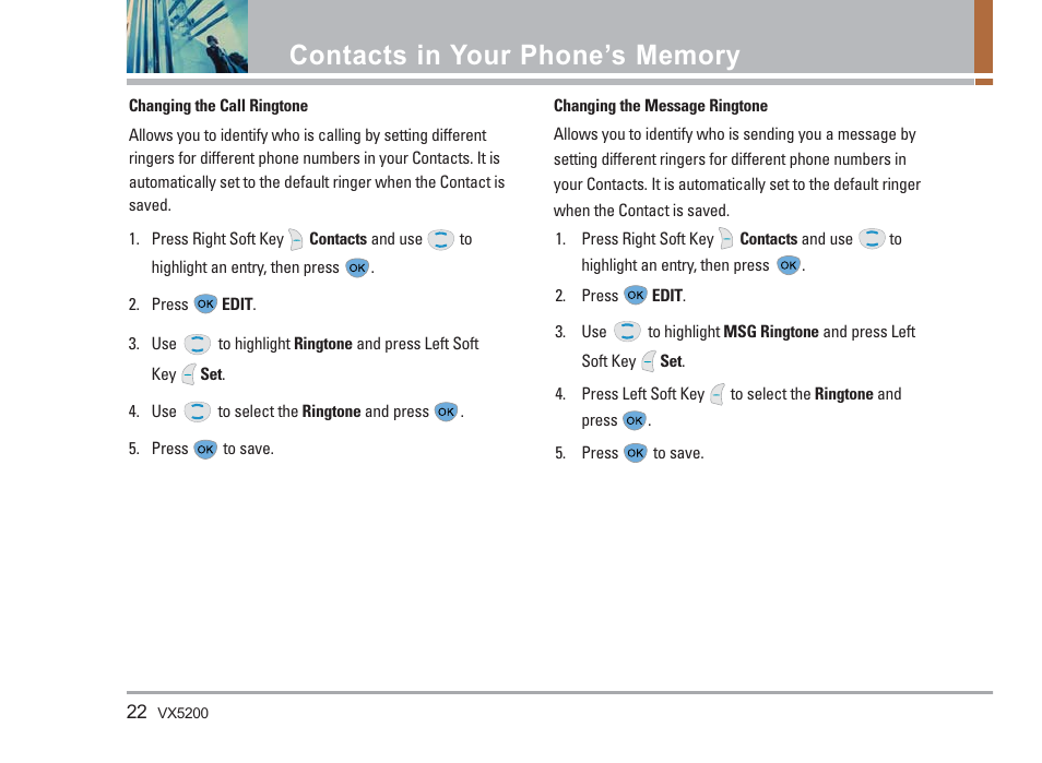 LG VX5200 User Manual | Page 23 / 169