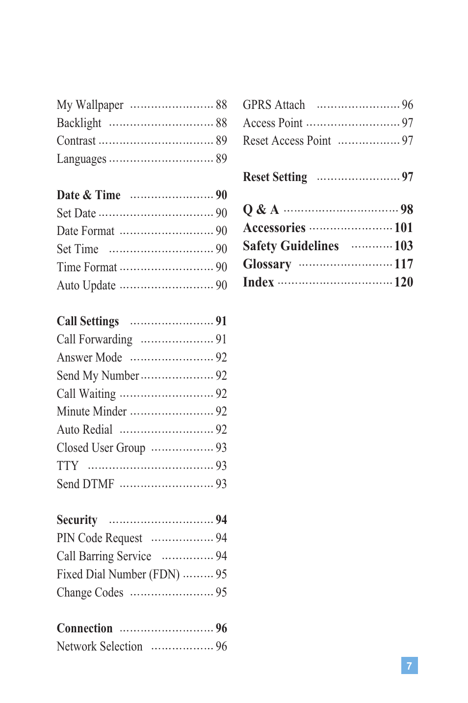 LG G4020 User Manual | Page 10 / 128
