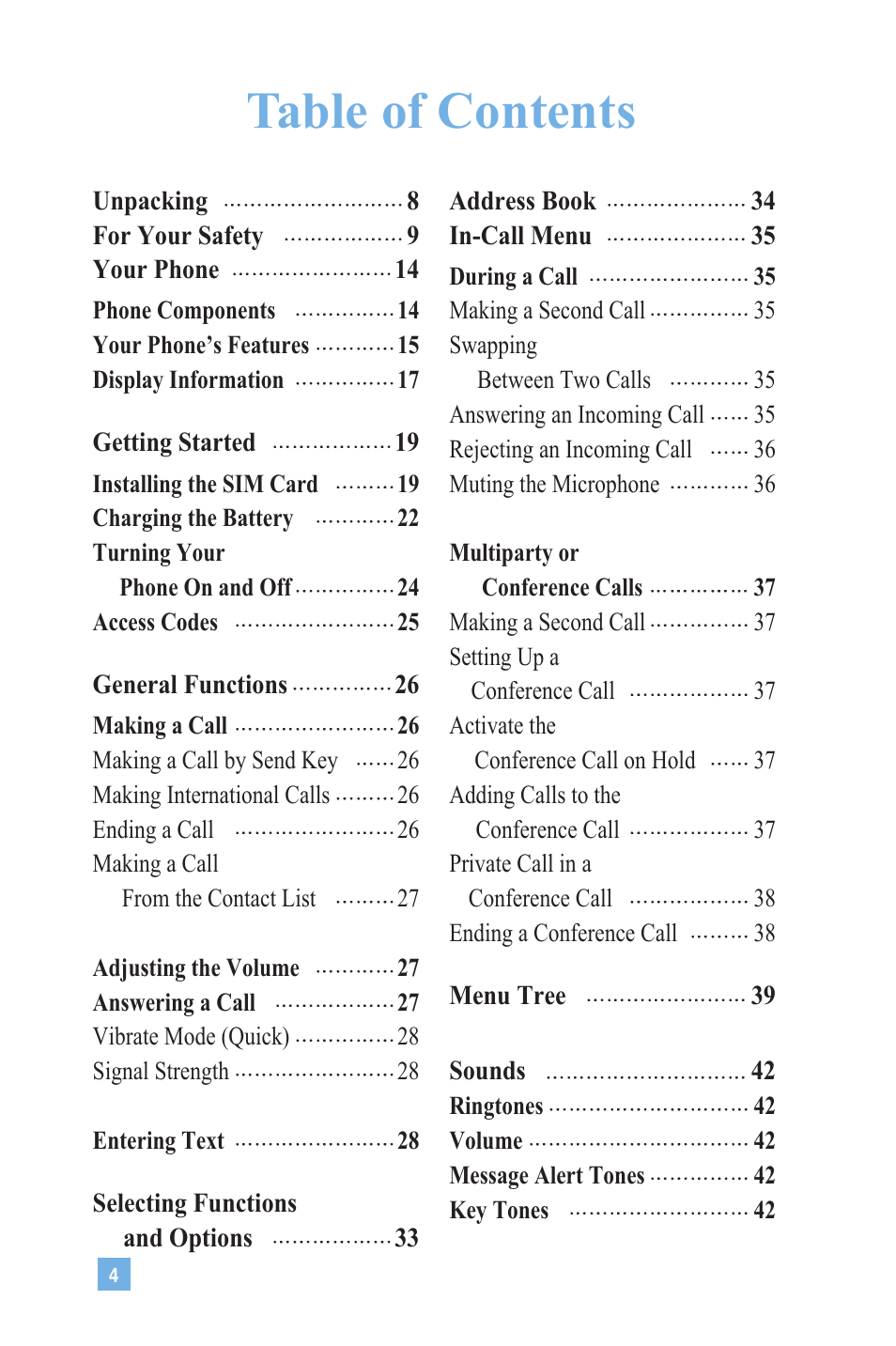 LG G4020 User Manual | Page 7 / 128