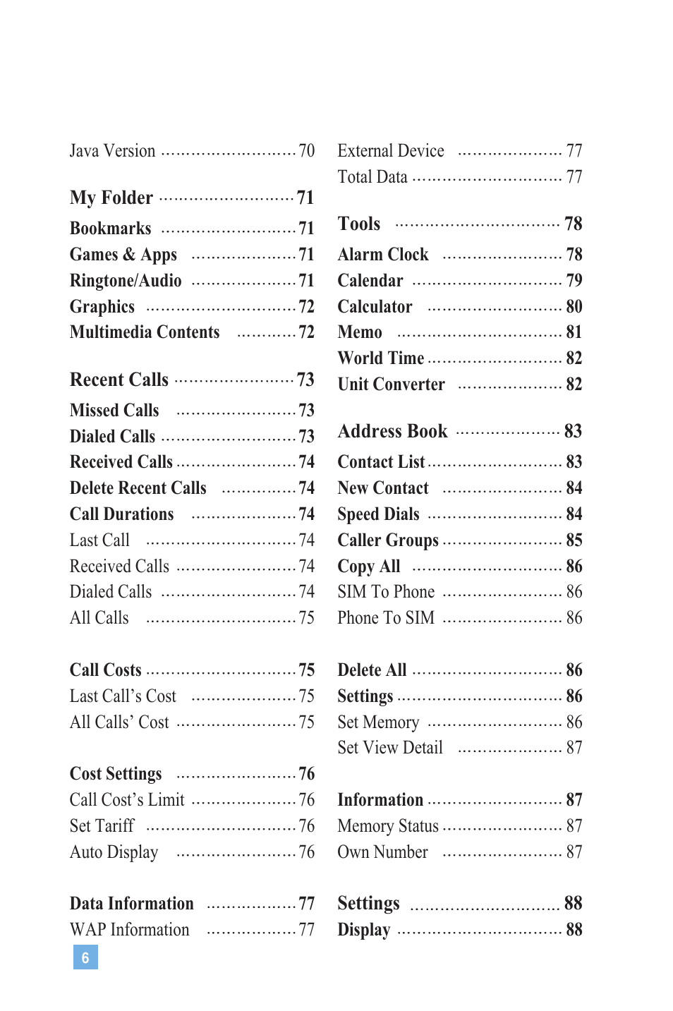 LG G4020 User Manual | Page 9 / 128
