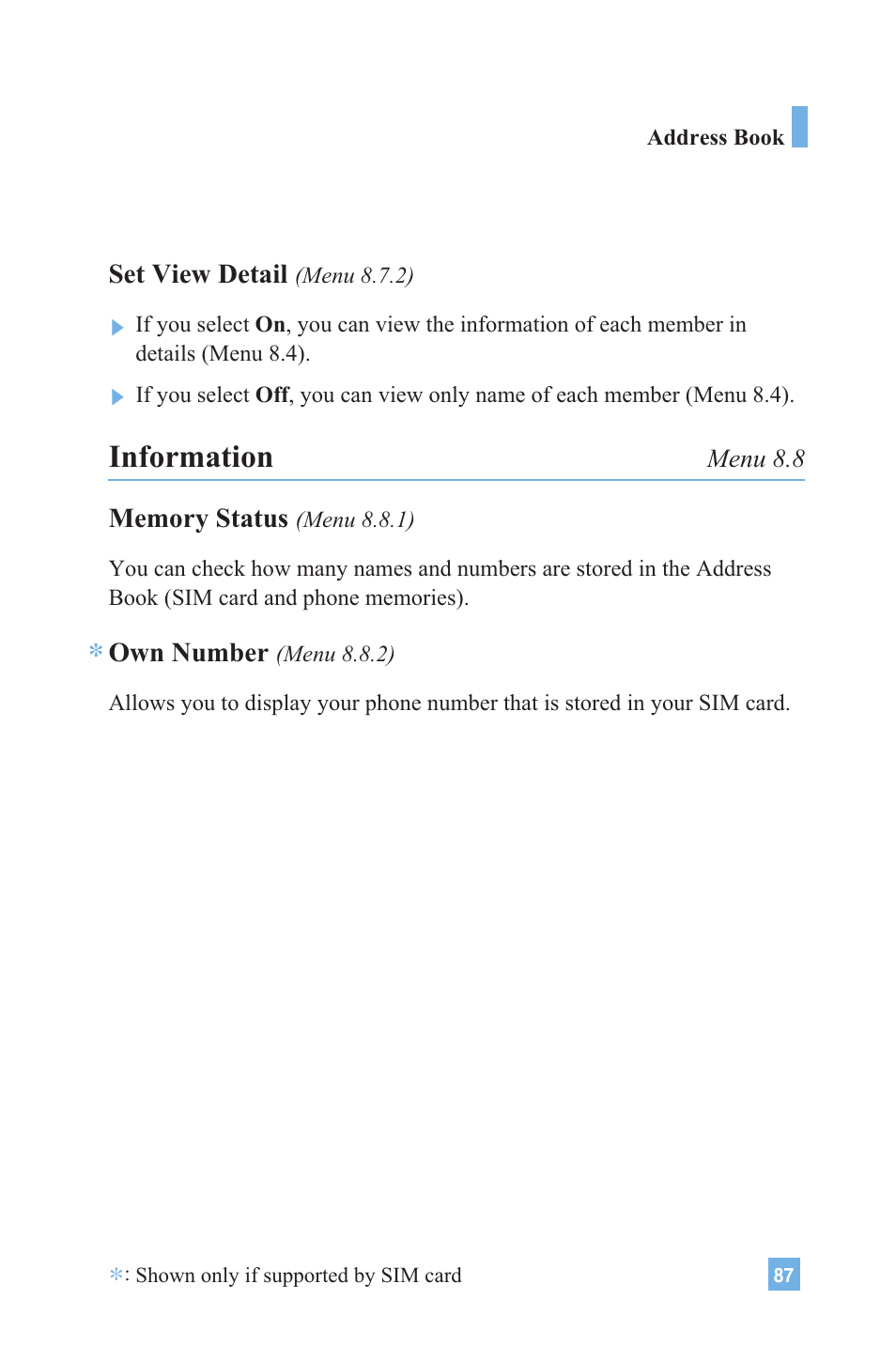 Information | LG G4020 User Manual | Page 90 / 128