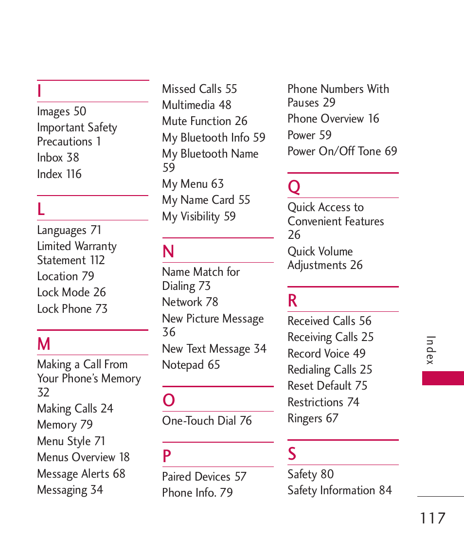 LG LG230 User Manual | Page 119 / 251