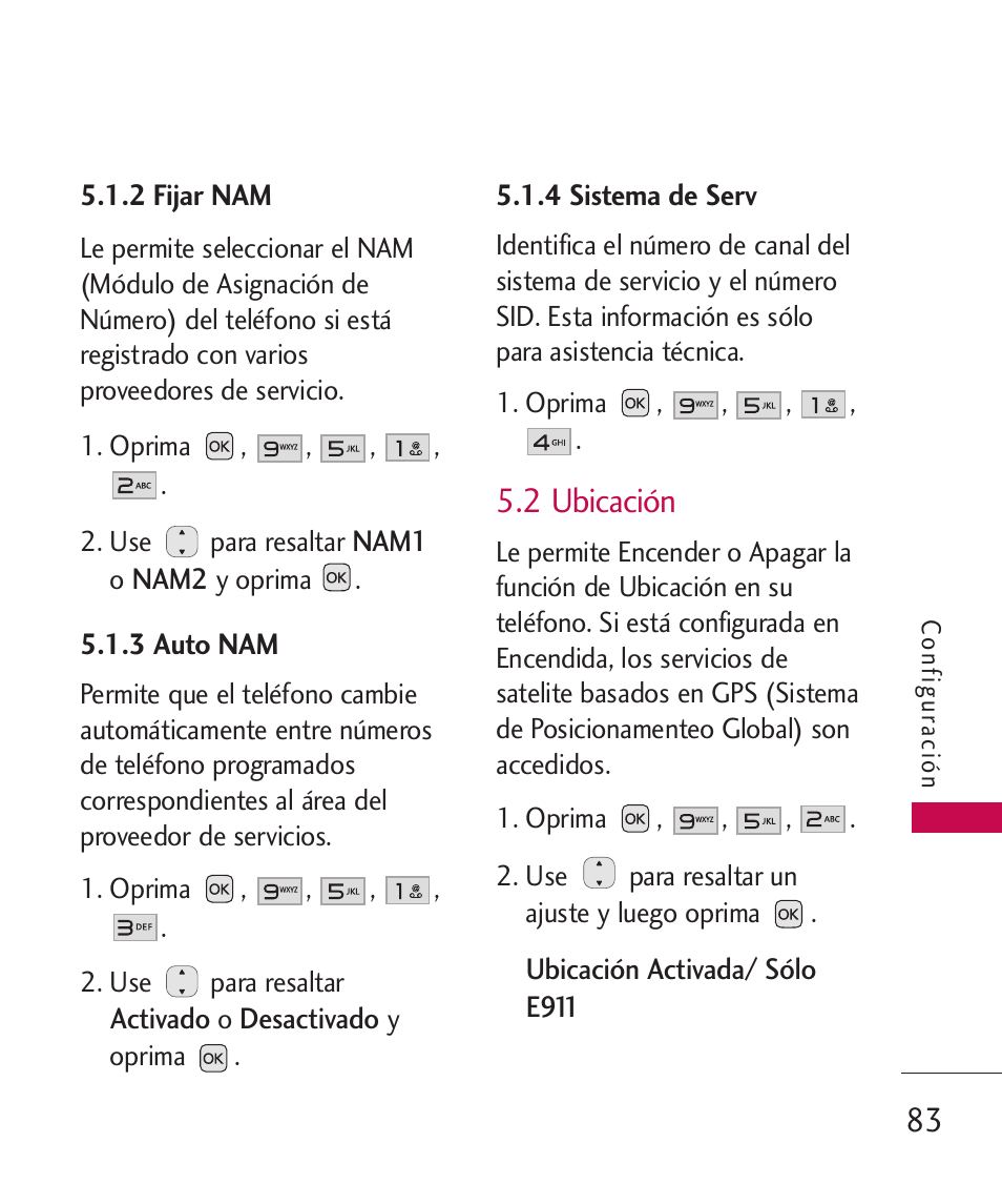 2 ubicación | LG LG230 User Manual | Page 205 / 251