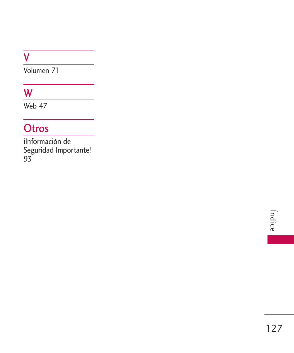 Otros | LG LG230 User Manual | Page 249 / 251