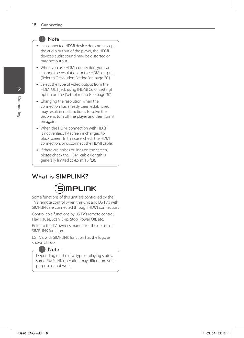 What is simplink | LG LHB326 User Manual | Page 18 / 64