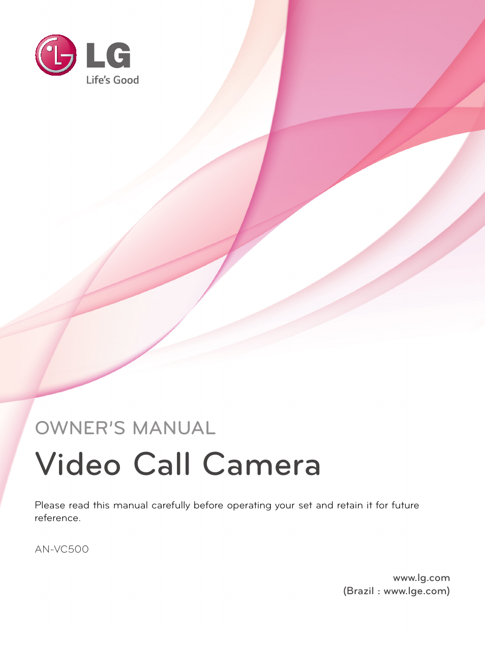 LG AN-VC500 User Manual | 19 pages