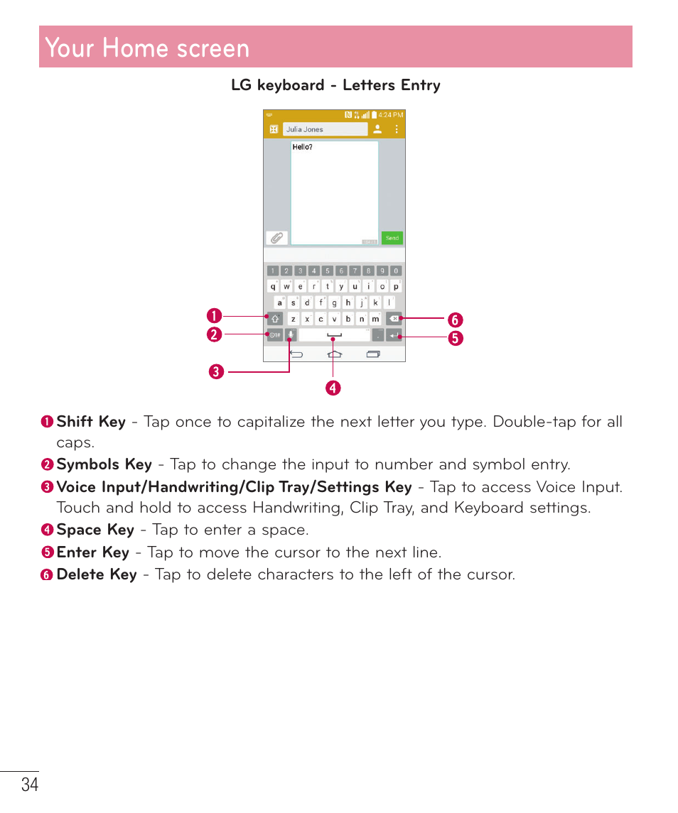 Your home screen | LG LGD851TN User Manual | Page 35 / 145