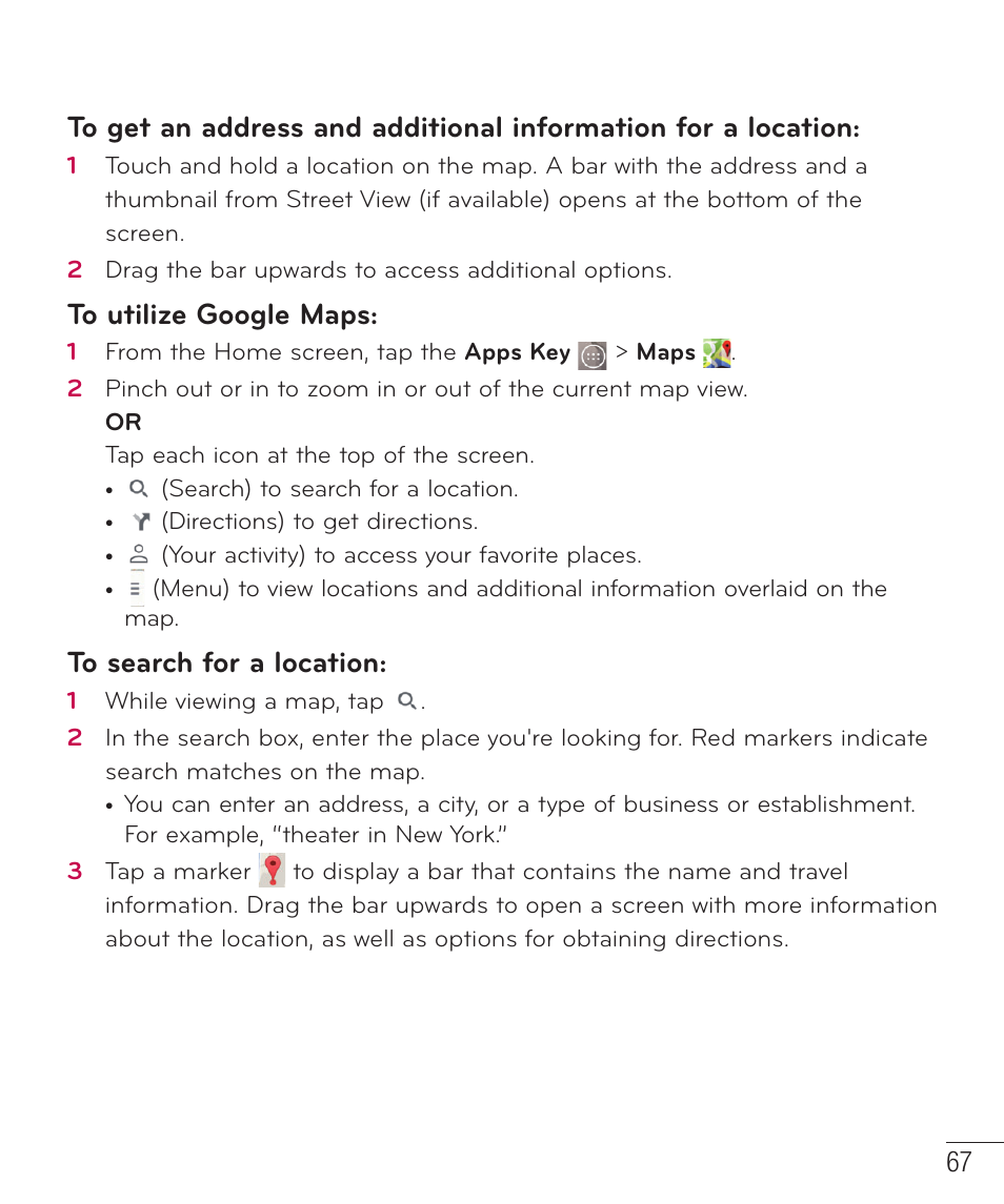 LG LGD851TN User Manual | Page 68 / 145