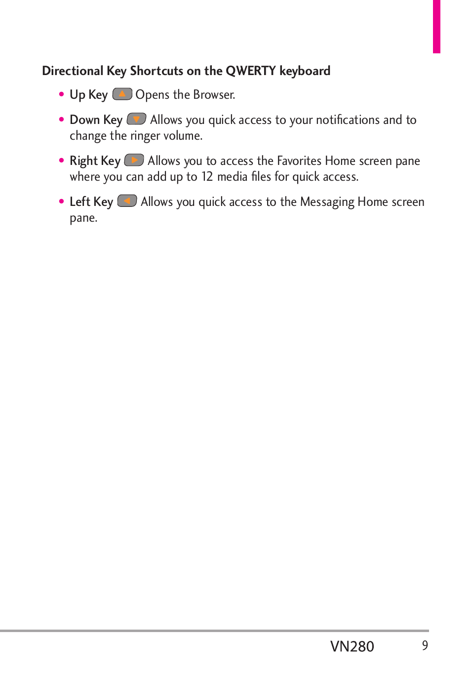 LG VN280 User Manual | Page 11 / 126