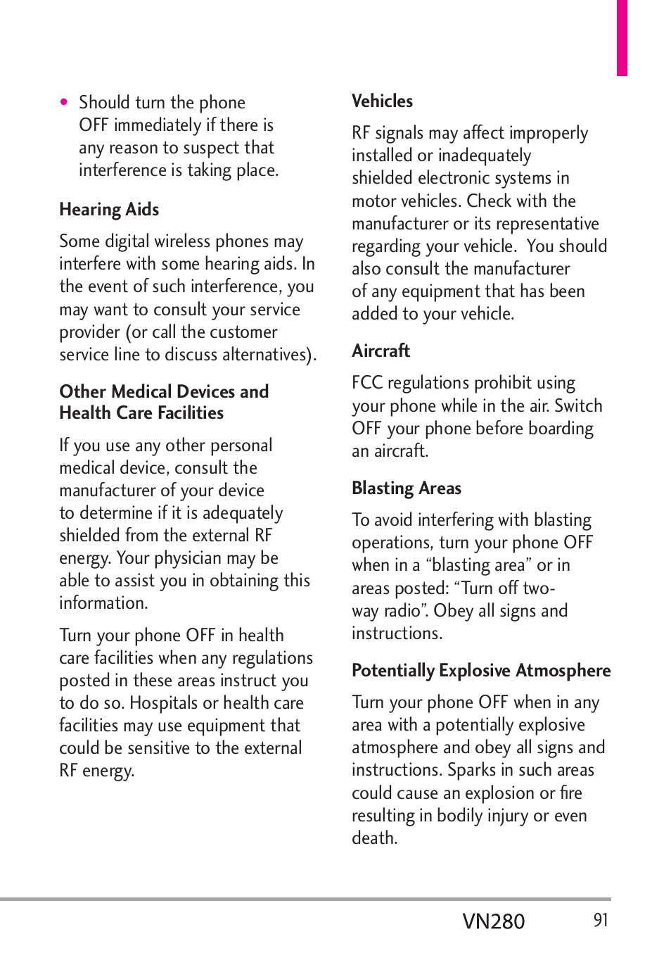 LG VN280 User Manual | Page 93 / 126