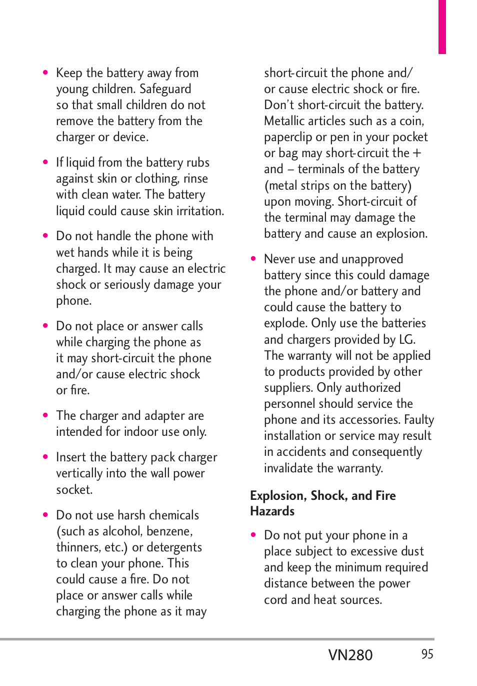 LG VN280 User Manual | Page 97 / 126