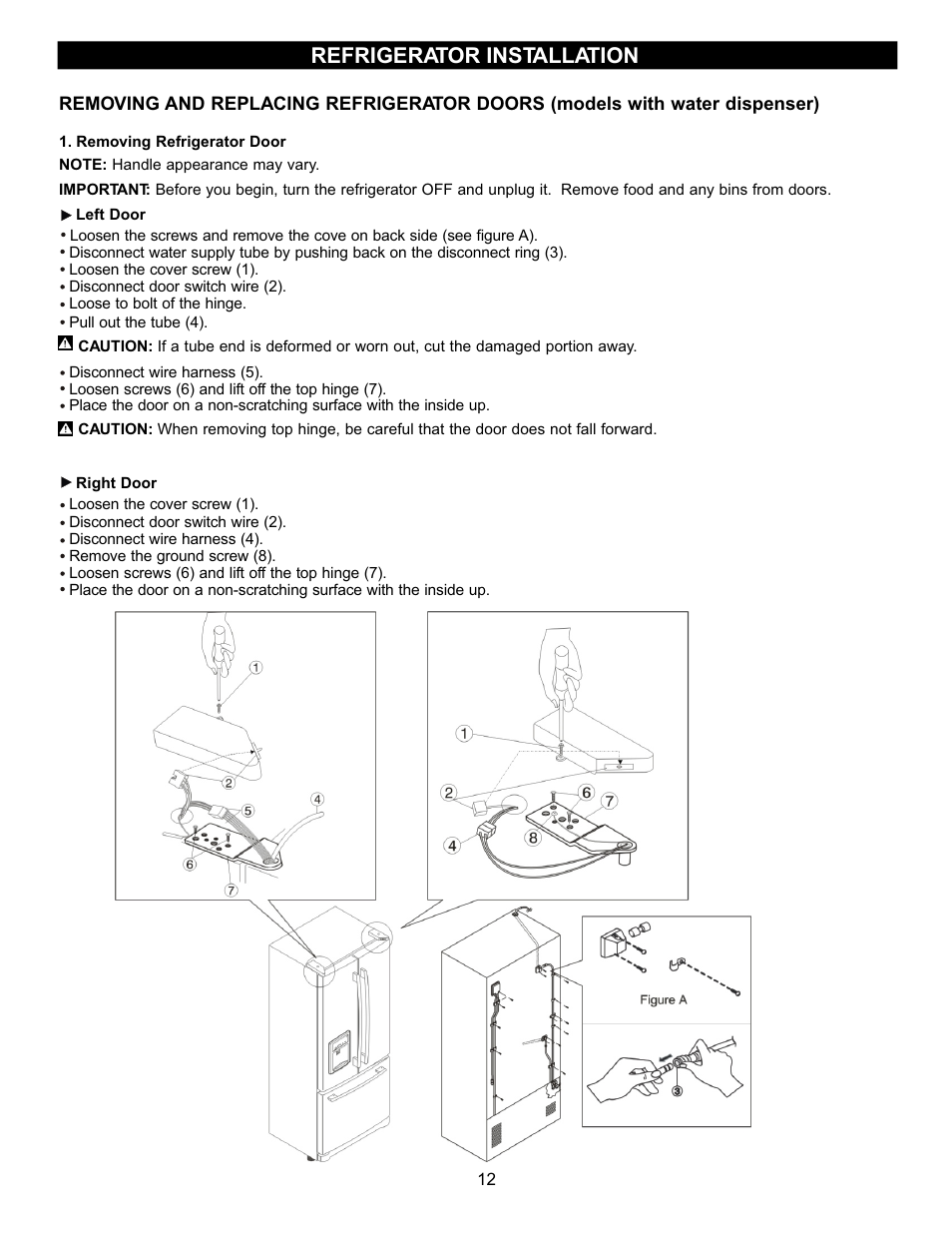 Refrigerator installation | LG LFD22860SB User Manual | Page 11 / 35