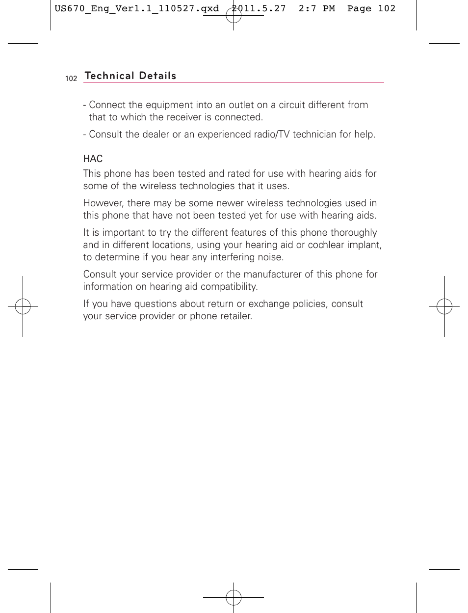 LG US670 User Manual | Page 104 / 309